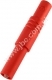 LAS S G  RT Wtyk bezpieczny (tuleja stała) 4mm prosty, przyłącze przykręcane, 24A, czerwony, Hirschmann, 934097101, LASSGRT